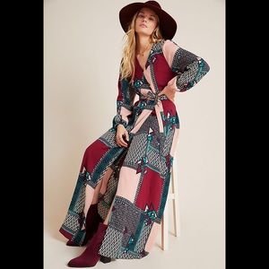 Anthropologie Virginia wrap maxi dress